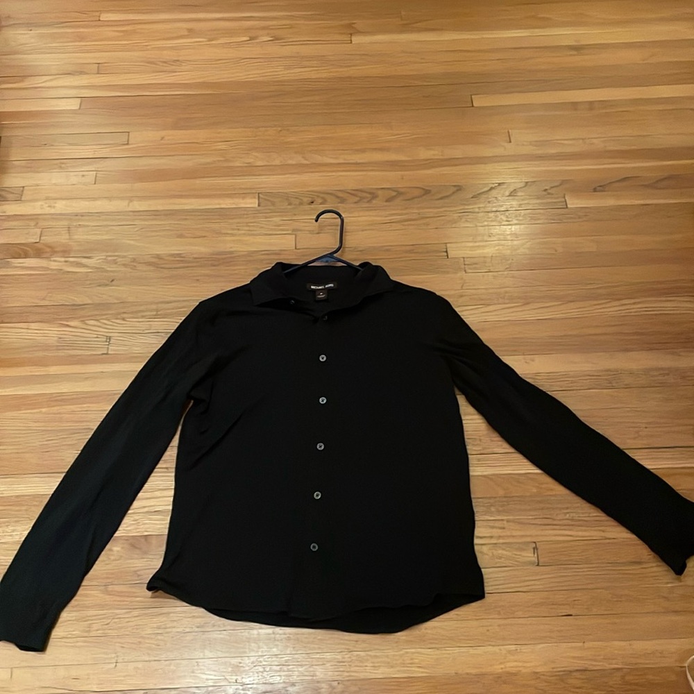 Michael Kors button down long sleeve black men’s M shirt